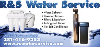Water Softeners. Sell, Service and Installs in Katy, Texas
