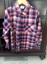 Boys Hanna Andersson Flannel Button Down Shirt Size 6-7 in Aurora, Illinois